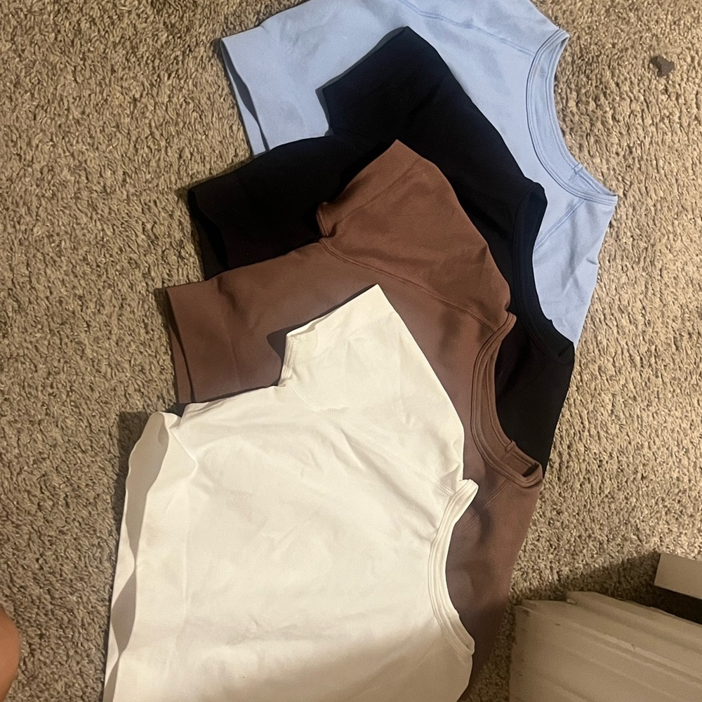 White and Brown Crop Top with Stylish Design